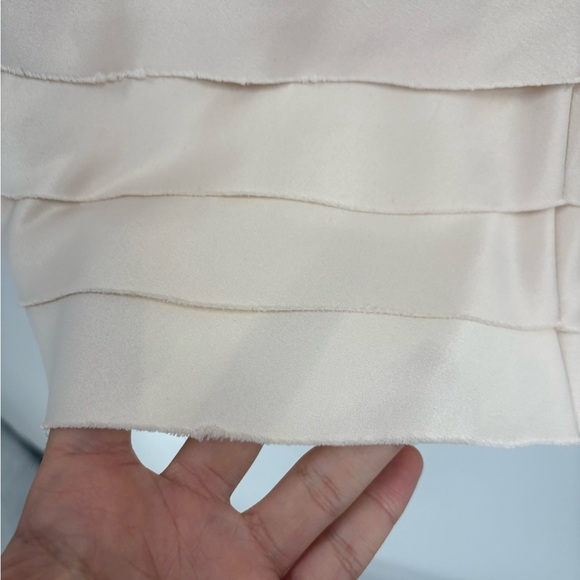 Forever 21 Vintage Y2K 2000s Champagne Statin Tiered Haulter Dres Size Small - Picture 5 of 15